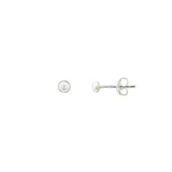 Allura Petite Fresh Water Pearls Stud Earrings | Silver