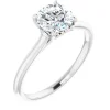Amavi 14ct White Gold 1.00ct Round Brilliant Moissanite Solitaire