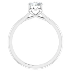 Amavi 14ct White Gold 0.75ct Round Brilliant Moissanite Solitaire