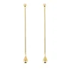 Boh Runga Droplet Drop Earrings Gold Plate