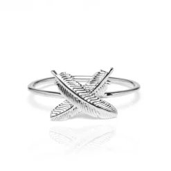 Boh Runga Feather Kisses Ring | Sterling