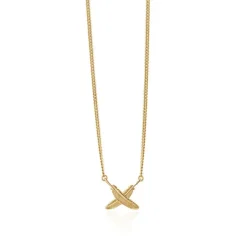 Boh Runga Gold Plated Feather Kisses Pendant