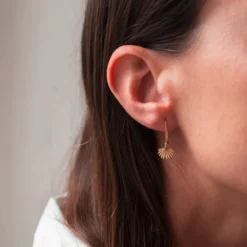 Boh Runga Mini Fantail Hook Earrings | Sterling Silver