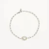 By Charlotte | Breathe Pearl | Silver | Bracelet | 19.5cm
