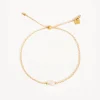 By Charlotte | Eternal Peace | Fresh Water Pearl | 18k Gold Vermeil | Bracelet