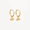 By Charlotte | I Am Protected | 18k Gold Vermeil | Hoops