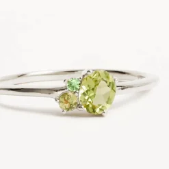 By Charlotte | Kindred | August | Birthstone | Silver | Ring | Size N