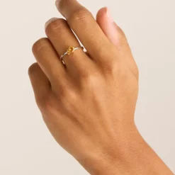 By Charlotte | Kindred | November | Birthstone | Silver | Ring | Size N