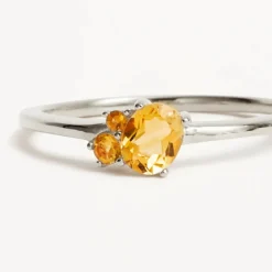 By Charlotte | Kindred | November | Birthstone | Silver | Ring | Size N