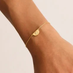 By Charlotte | Lotus | 18k Gold Vermeil | Bracelet | 18cm