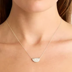 By Charlotte | Lotus | Short | Silver | Necklace | 45cm