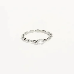 By Charlotte | Lucky Eye | Silver | Ring | Size N