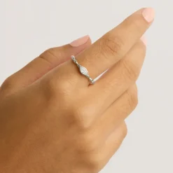 By Charlotte | Lucky Eye | Silver | Ring | Size N