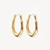 By Charlotte | Radiant Energy | 18k Gold Vermeil | Large Hoops