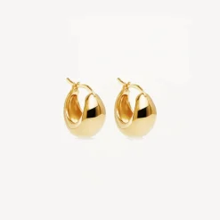 By Charlotte | Sunkissed | 18k Gold Vermeil | Small | Hoops