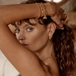 By Charlotte | Sunkissed | 18k Gold Vermeil | Small | Hoops