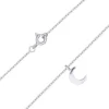 Celesti 'Apollo' Moon Necklace | Silver