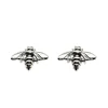 Celesti 'Buzzing' Bee Stud Earrings | Silver