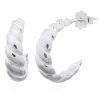 Celesti 'Cruller' Twisted Huggie Earrings