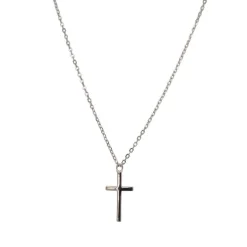 Celesti 'Grounded' Cross Necklace | Silver