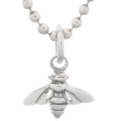 Celesti Silver 'Buzzing' Bee Necklace | Silver