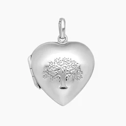 Celesti 'Tree of Life' Heart Locket | Silver