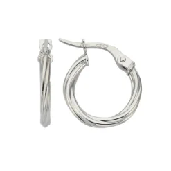Celesti Twisted Hoop Earrings