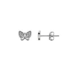 Charlie & Rose 'Brilliant Butterfly' Earrings | Silver