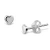 Charlie & Rose Heart Stud Earrings | Silver