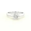 18ct Lab Created Diamond Solitaire Ring