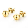 9ct Yellow Gold 8mm Ball Stud Earrings