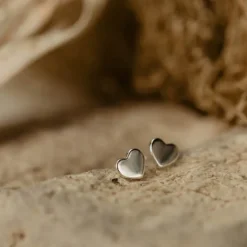 Evolve | Mini Heart | Silver | Stud Earrings
