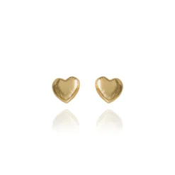 Evolve | Mini Heart | Yellow Gold | Vermeil | Stud Earrings