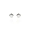 Evolve | Mini Scallop | Silver | Stud Earrings
