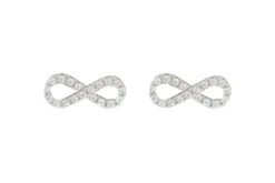 Grace 'Balance' Infinity Stud Earrings | Silver RH