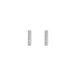Grace 'Courage' Earrings | Silver CZ RH