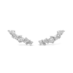 Grace 'Creativity' Drop Climber Earrings | Silver RH