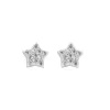 Grace 'Energy' Star Stud Earrings | Silver CZ RH