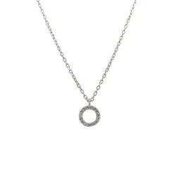 Grace 'Harmony' Petite Circle Necklace | Sterling | 45cm