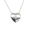 Grace Silver CZ 'Love Star' Heart Necklace