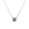 Grace 'Simplicity' Solitaire Necklace | Silver CZ RH