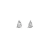 Grace 'Simplicity' 4x6mm Pear Stud Earrings | Silver CZ RH