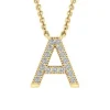 9k Diamond "A" Necklace