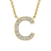 9k Diamond 'C' Initial Necklace