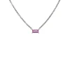 9k Pink Sapphire Necklace