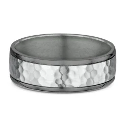 9K White Gold & Tantalum Wedding Band (U)