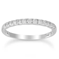 9k White Gold Diamond Ring (L)