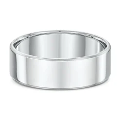 9K White Gold Wedding Band (X)