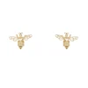 9k Yellow Gold Bee Stud Earrings