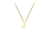9k Yellow Gold Initial 'J' Necklace